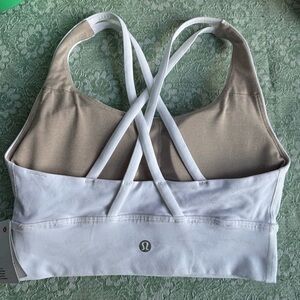 NWT Lululemon Sz 4 Energy Long Line Bra White